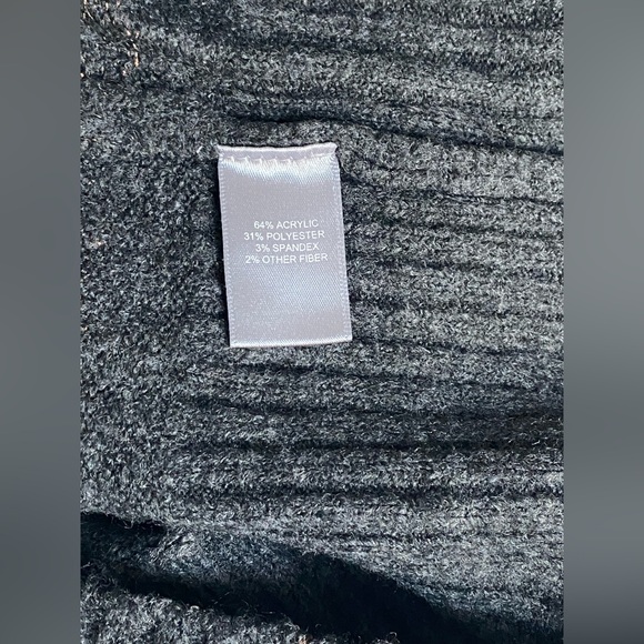 Marled Reunited Clothing Grey Balloon Sleeve Sweater - Picture 5 of 5